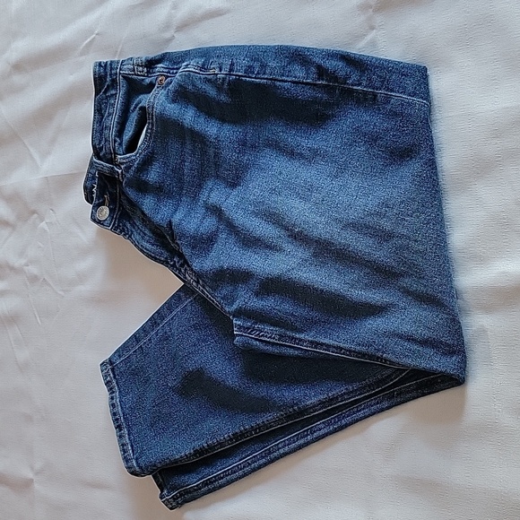 American Eagle medium wash high rise mom jean size 0 - Picture 1 of 7